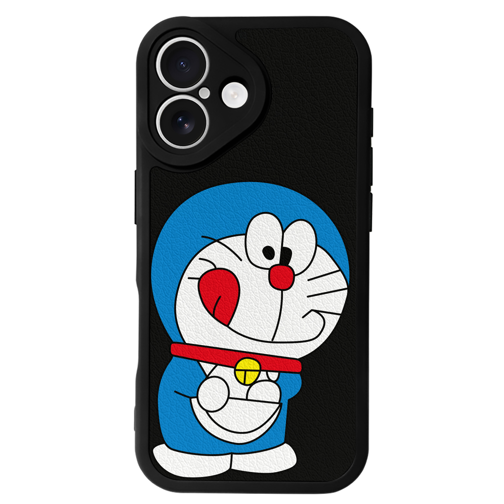（画像用） ドラえもん Doraemon 【iPhone 16シリーズ対応】シリコンスマホケース（レザー調） 材質：シリコン
